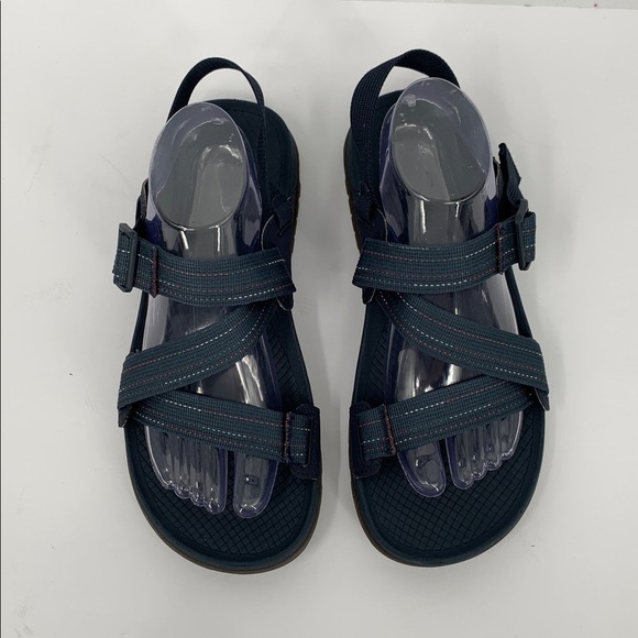 Chaco Lowdown lug sandal shoe strappy comfort navy blue outdoor hiking men 9
